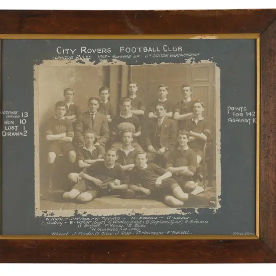 Ernest Whalley/Crown Studio 'Napier City Rovers Football Club 1918',